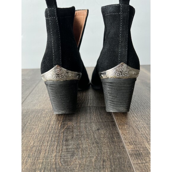 Jeffrey Campbell Boots Women's 6.5 Black Suede Cromwell Ankle Booties Western - Picture 5 of 8